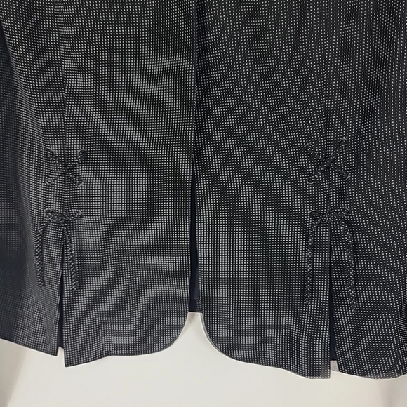 NEW Anne Klein Women's Polka Dot Blazer Black Sz 12 NWT Retail $170 - Picture 3 of 11